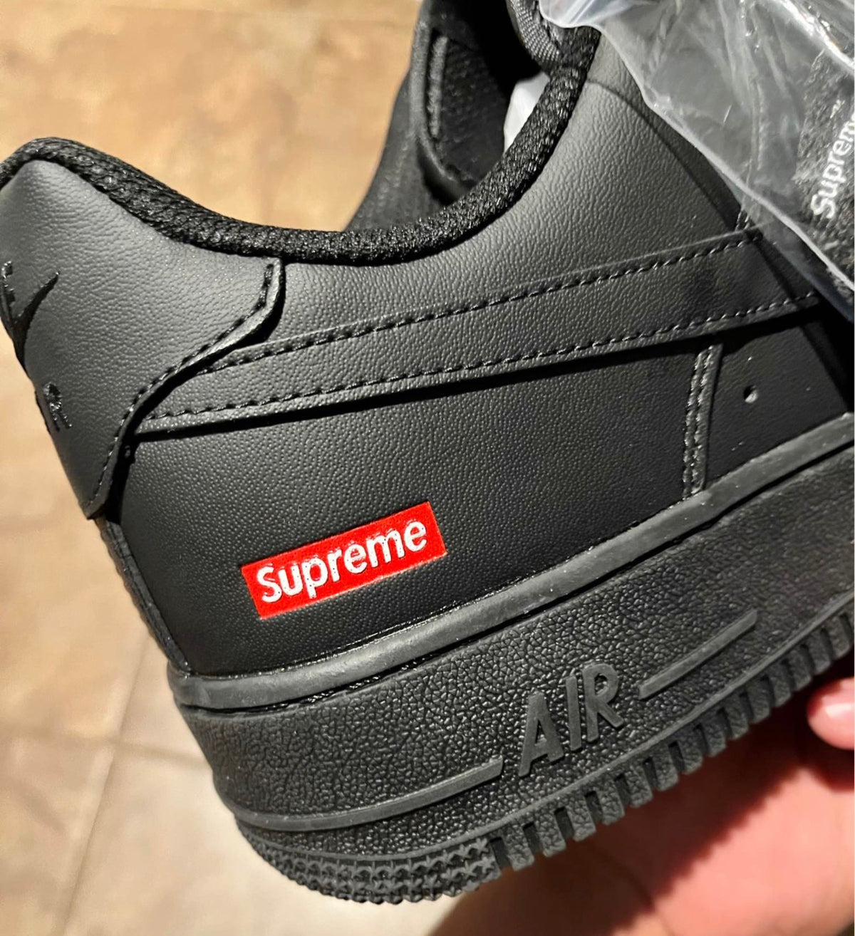 Nike - Nike x Supreme Air Force 1 Low 'Box Logo - Black'