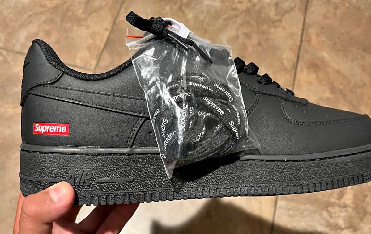 Nike - Nike x Supreme Air Force 1 Low 'Box Logo - Black'