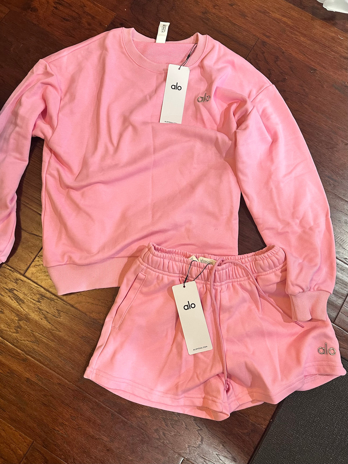 Alo crewneck short Set