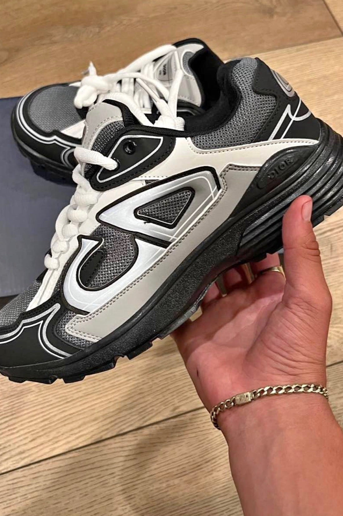 Dior B30 blue, gray, and black